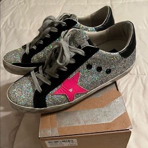 Golden Goose glitter superstar sneakers